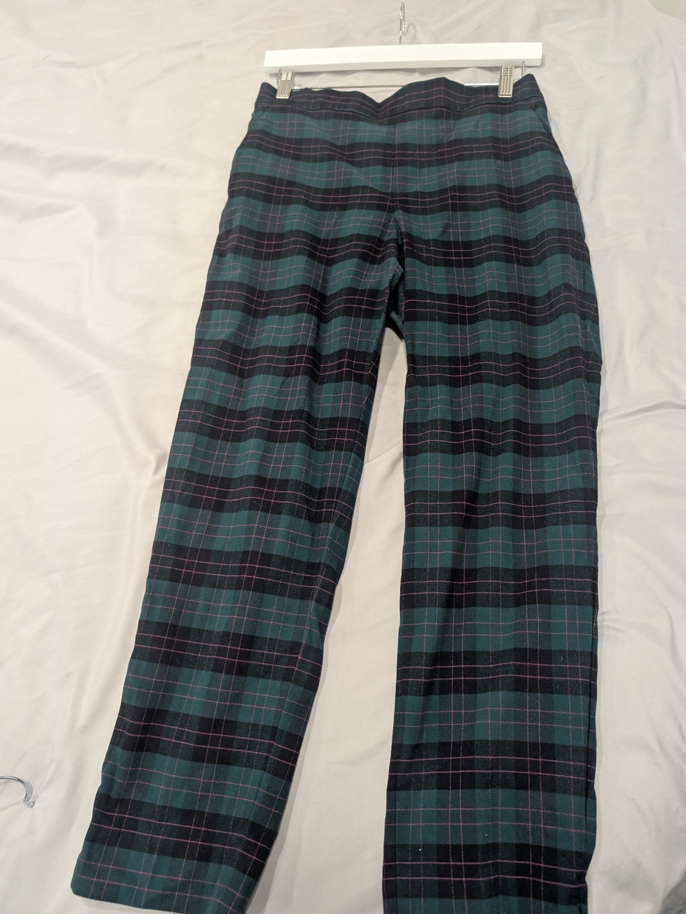 Banana Republic Green and Black Plaid Hayden Pants